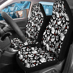 GENANY Skull Car Seat Covers Set of 2, Horror Breathable Front Seat Covers for Truck Sedan SUV, Spooky Car Accessories, Horror Gift for Women Men