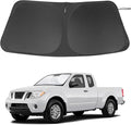 Windshield Sun Shade Custom Fit for 2006-2021 Nissan Frontier Accessories Foldable Sunshade Sun Blocker Protect Car from Sun Rays & Heat Damage Keep Car Cooler