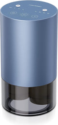 Airversa Dual-Nozzle Waterless Diffusers for Essential Oils Rechargeable Mini Scent Machine with 5 Timer Settings, 4 Mist Levels with Vehicle Mode for Car Home Room Studio Office, Ice Blue Metal