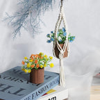 2pcs Plant Flower Car Hanging Air Freshener Accessories with Wooden Essential Oil Diffuser Cute Car Rear View Mirror Hanging Accessories for Home Office Decor
