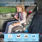 Morlike Silicone Seatbelt Secure Buckle Safety Cover Lock (BLUE2-2 PCAK)