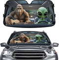 GENANY Bigfoot Windshield Sun Shade for Car SUV Truck (55x30 Inches), Front Window Visor for Windows, Protector Blocks UV