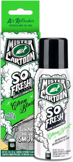 Turtle Wax X Mister Cartoon 54227 So Fresh Odor Eliminating Fogger Car Air Freshener, Long Lasting Scent, For Car and Home, 2 oz. (Pack of 1), Clean Blast Fragrance