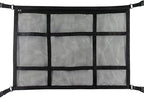 Car Ceiling Cargo Net Pocket Car Roof Storage Organizer Elasticity Mesh Car Roof Storage Organizer 31x21 Car Camping Long Journey Storage Bag for Car SUV Tent Clothes Blankets ZHAZHAMO