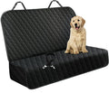 Meolsaek Dog Car Seat Cover for Back Seat, Scratch Proof Nonslip Pet Car Seat Cover, 4 Layers Waterproof Heavy Duty Back Seat Pet Cover for Dogs with Storage Bag (Bench)