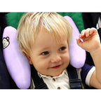 Baby Car Seat Head Neck Support,Adjustable Travel Pillow for Toddler,Portable Travel Pillow for Kids,U-Shape Travel Headrest Cushion,Baby Neck Pillows for Pushchair,Purple