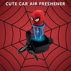 Car Air Freshener Cute Cartoon Hero Pilot Car Diffuser Rotating Propeller Automotive Air Outlet Fan Creative Car Perfume Decoration Men Cool Car Accessories