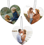 Custom Air Fresheners with Picture, Personalized Photo Air Freshener for Car Wardrobe Bathroom Hanging Ornaments (Heart-)