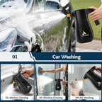 Awakening 2L Electric Foam Sprayer, Cordless Car Foam Cannon, 68oz Rechargeable Battery Foam Blaster, 52PSI Portable Electric Foam Cannon for Auto Car Detailing
