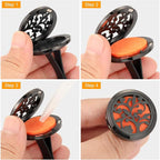 2 Pieces 316l Car Aromatherapy Essential Oil Diffuser Air Freshener with Vent Clip 48 Felt Pad Christmas Gift for Women Men(Tree and Cloud Tree)
