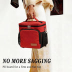 TuErcao Insulated Cooler Bag 6/24 Can Collapsible Leakproof Soft Sided Cooler for Car, Portable Foldable Small Ice Chest for Beach Camping Picnic Travel, 5/15qt Lunch Box for Men Work