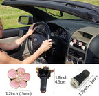 Air Fresheners Vent Clips 6 Pcs Cute Flower Car Accessories for Women Girls - Pink & White Car Interior Aesthetic Vents Decorations