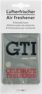 BRISA VW Collection Volkswagen Air Freshener, Room Freshener, Deodorizer for Cars GTI Motif (Energy/Gray/Set of 2)