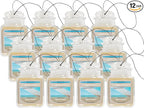 Yankee Candle Car Air Fresheners, Hanging Car Jar Ultimate, Neutralizes Odors Up To 30 Days, Sun & Sand, 0.96 OZ (Pack of 12)