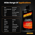 DRIVEN Vinyl/Rubber/Leather Protector with Rich Gels, Protective Polymers & UV Sunscreen - for Car, Boat, RV Interiors, Furniture, Apparel, Boots, & More - Prevents Fading, Cracking & Discoloration