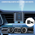 Waterless Car Diffuser Kit with 4 Fragrance Oils – Luxury Hotel Inspired Aromatherapy Air Freshener for Car, Vehicle, Office & Small Spaces (Black, Hotel Fragrance)