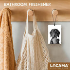 Lacama Retro Poodle Golden Retriever Dachshund Car Air Freshener 3Pcs, Funny Poodle Goldie Weiner Dog Cars Scents Air Freshener for Women Girls Gifts, Dog Car Accessories Interior Mirror Decor Hanging