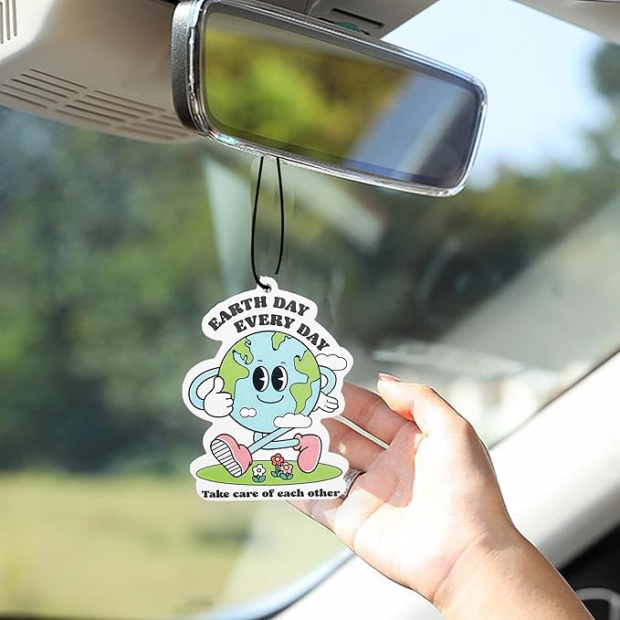 5Pcs Retro Cute Car Air Fresheners Car Interior Accessories Hanging Scents Kawaii Freshener Automotive Room Decor for Women Teen Girls Gift