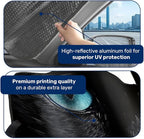 GENANY Lovely Black Cat Windshield Sun Shade for Car SUV Truck (55x30 Inches), Sun Shade Windshield, Shades for Front Windows, Protector Blocks UV, Car Decor