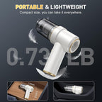 KMM Handheld Car Vacuum Cleaner, 9000PA Vacuum Cleaner & Air Duster, 120W High Power Vacuum Portable Cordless, Hand Held Vacuum Rechargeable with Multi-Nozzles & LED Light for Home, Car, Office