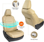 Custom Fit RAV4 Only Hybrid Seat Cover for Toyota RAV4 2019 2020 2021 2022 2023 2024 2025 Prime&Hybrid SE/XSE,Faux Leather,2-Row Full Set,(Beige)