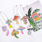 GTOTd Mushroom Refreshing Ice Car Air Freshener Card（8Pack）Mushroom Decor Christmas Ornament Stocking Stuffer Car Accessories Hippie Gifts Merch Pendant Room for Hanging Rearview Household
