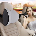 SPRFUFLY Cozy Car Headrest Pillow, Car Pillow for Driving with Adjustable Strap, Breathable Removable Cover & Ergonomic Design - Softness Travel Car Neck Pillow(Moonlight Silver, 1PC)
