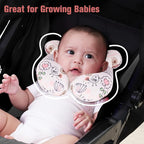KAKIBLIN Baby Neck Pillow, Upgraded Baby Support Pillow,Babies Head Pillow,Neck Support Pillow for for Car Seat, Stroller, Pushchair,Travel (Hippo)