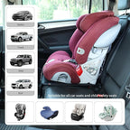Car Seat Protector Leather Waterproof Child Safety Seat Protector Cover with Thick Pad and 2 Large Pockets Durable Kick Mat for All Auto Seat (Black)