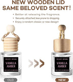 C Classy Car Air Freshener Hanging 2 Pack, Vanilla Amber Essential Oil Diffuser for Cars, Long-Lasting Fragrance, Cute Car Accessories, C ar Air Fresheners for Women & Men Gift, Made in USA