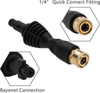 PWACCS Pressure Washer Gun Adapter Kit – Power Washer Gun Fittings with 1/4" Quick Connect Socket – 5 Spray Nozzles Include – Compatible with Ryobi, Powerclean, Portland and Husky