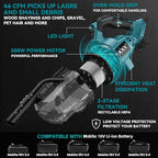 Cordless Vacuum for Makita 18V Battery, 5 in 1 Handheld Electric Vacuum Cleaner with 500W Powerful Motor, 46 CFM Portable Hand Vacuum with Filtration HEPA for Floor, Carpet, Car (Battery Not Included)