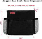 AUTOARK Car Seat Back Organizer and Cooler Set,Multi-Pocket Travel Storage Bag(Heat-Preservation and Waterproof),Bigger-Capacity,AK-054