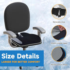 Seat Cushions for Office Chairs Wheelchair Cushion for Long Sitting Back Pain，Memory Foam Seat Car Computer Desk Chair Cushion，Coccyx Cushion for Tailbone Pain Relief Cushion Office Chair Black White
