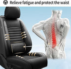 Fit RAV4 Car Seat Covers Set for Toyota RAV4 2013 2014 2015 2016 2017 2018 SE,LE,XLE, Premium,Limited,Adventure,Leather Seat Protector Replacement,Waterproof Faux Leather(Full Set,Black)