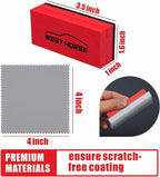 6PCS Ceramic Coating Applicator Sponge Blocks + 12PCS Suede Cloth – Premium Car Detailing Kit for Paint Protection, Wax & Nano Coating Application