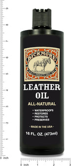 Bickmore Leather Oil Leather Conditioner 16oz | Waterproofs, Protects, and Restores Boots, Jackets, Auto, Furniture, and All Leather Goods | Made in The USA