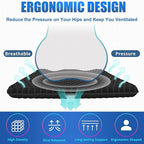 20" Gel Seat Cushion for Long Sitting Pressure Relief(Jumbo&Thick) - Wheelchair Cushion for Pressure Sores - Back, Sciatica & Tailbone Pain Relief Cushion- Non-Slip Butt Pillow for Office, Home, Car