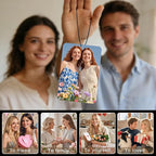 Custom Air fresheners with Picture,Personalized Air Freshener for Car,Cute Hanging Car Air Fresheners for Women,Double-sided Photo Printing Hanging Car Scents 30 scents available