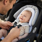 Pro Goleem Infant Car Seat Insert, Babybody Support for Toddler, Soft Minky Preemie Car Seat Insert, 2-in-1 Reversible, Perfect for Carseats, Strollers, Swings, White and Grey