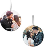 Custom Car Air Freshener with Photo - Double Sided Personalized Face Picture Hanging Ornament, Funny Scented Auto Accessories, Unique Gift for Boyfriend, Husband & Home Decor