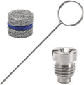 1.1mm Orifice Foam Cannon Nozzle and Filter Mesh Kit, Replacement Threaded Tips and Foam Maker Mesh for Pressure Washer, 1-Pack with Cleaning Tools, 3000 PSI