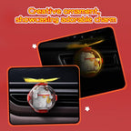 Lucky Cat Car Air Freshener with 6-Color Auto Light Up & 4 Scented Pads – Subtle Fragrance, Decorative Auto Accessories, Cute Mother's Day and Father's Day Small Gifts