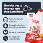 Sunny & Honey Pet Stain and Odor Remover - Enzyme Cleaner for Dog Urine and Poop on Carpets and Furniture - Strong Pet Carpet Cleaner Spray (1 Gallon Fall Spice)