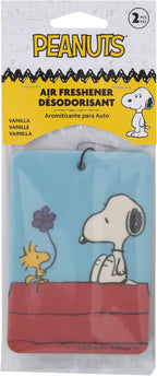 Plasticolor 005738R01 Peanuts Snoopy Doghouse Paper Air Freshener - 2 Pack