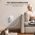 Cat Litter Deodorizer & Pet Odor Eliminator for Home, Ozone Air Purifier Plug in for Strong Dog Poof, Litter Box Deodorizer with 5 Mode for Smoke, Wardrobe, Garage, Car