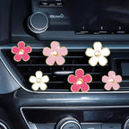 Daisy Cute Car Decoration Flower Vent Clip - Air Conditioning Outlet Clip - Colorful Car Accessory Set, SCENTED-Mixed