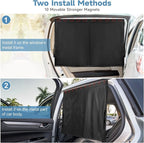 Car Window Shades for Baby, Side Window Sun Shades Blocks Heat and UV Rays Glare,Magnetic Car Privacy Safe Curtains for Back Windows, Camping Accessories