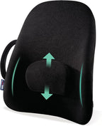 ObusForme Wideback Backrest Support - Wide Padded Seat Cushion and Lumbar Support Pillow, Portable Posture Support with Soft and Durable Foam