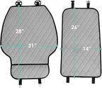 FH Group Car Seat Cushion – Neosupreme Single Front Seat Cover with Front Pockets, Airbag Compatible, Universal Fit Car Seat Cushion for Driver or Passenger Seat, SUV, Truck, Sedan & Van – Gray